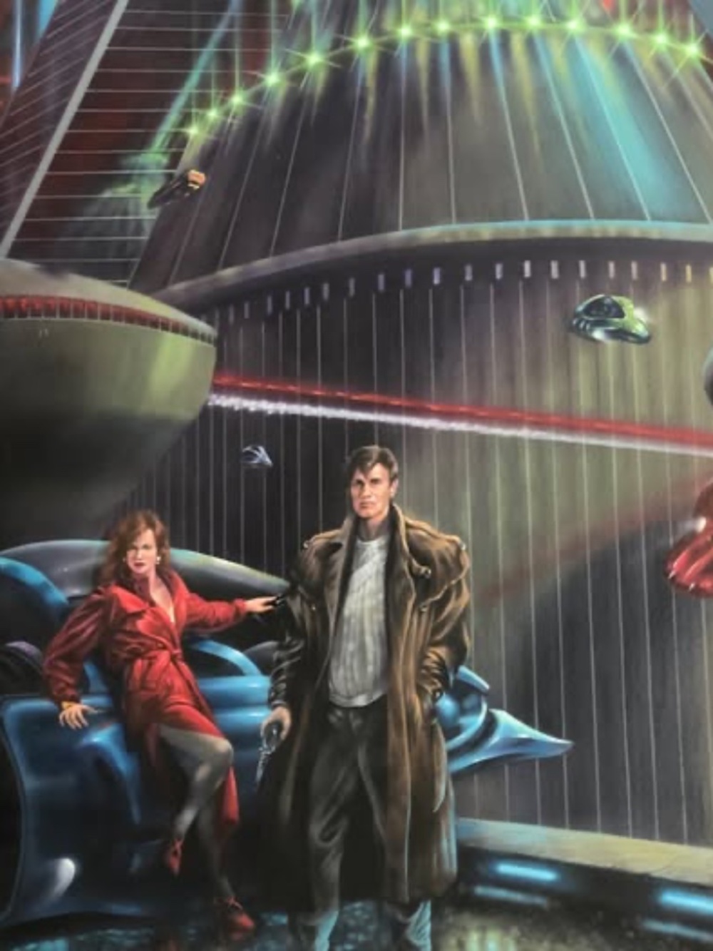 Picture Painting Sci-Fi Art Vintage '95 Signed Blade Runner II